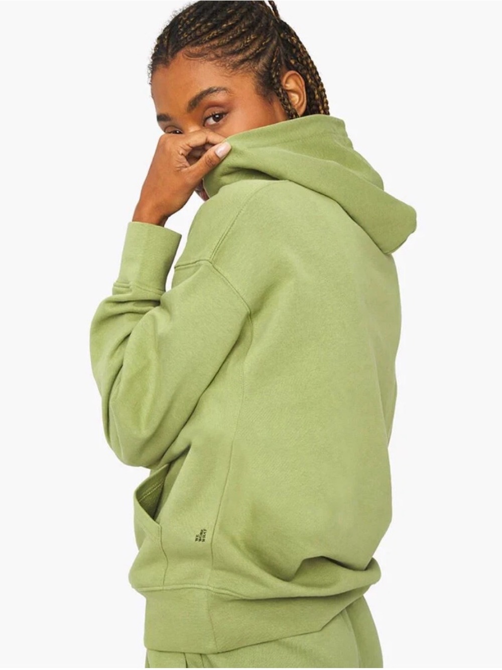 WeWoreWhat Women’s Sage Green Oversized Hoodie